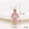 Mobile Phone Accessories Alloy Rabbit Full Diamond Electroplated