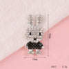 Mobile Phone Accessories Alloy Rabbit Full Diamond Electroplated