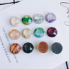 Mobile Phone Case Accessories Geometric Round Resin Patch With Oil Painting Wind Water Ripple Pattern