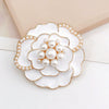 Mobile Phone Case Accessories Pearl Flower Metal Electroplating Decoration