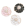 Mobile Phone Case Accessories Pearl Flower Metal Electroplating Decoration