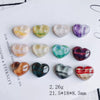 Mobile Phone Case Accessories Resin Peach Heart Oil Painting Water Ripple Asymmetrical Concave And Convex Flats Bottom Patch