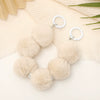 Mobile Phone Case Bag Pendant For Women Plush Fur Ball Handmade Beaded Portable Chain Short Wrist Strap
