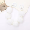 Mobile Phone Case Bag Pendant For Women Plush Fur Ball Handmade Beaded Portable Chain Short Wrist Strap
