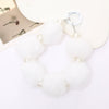 Mobile Phone Case Bag Pendant For Women Plush Fur Ball Handmade Beaded Portable Chain Short Wrist Strap
