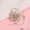 Mobile Phone Case Jewelry Accessories Alloy Light Luxury Flower Petal Electroplating