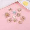 Mobile Phone Case Jewelry Accessories Alloy Light Luxury Flower Petal Electroplating