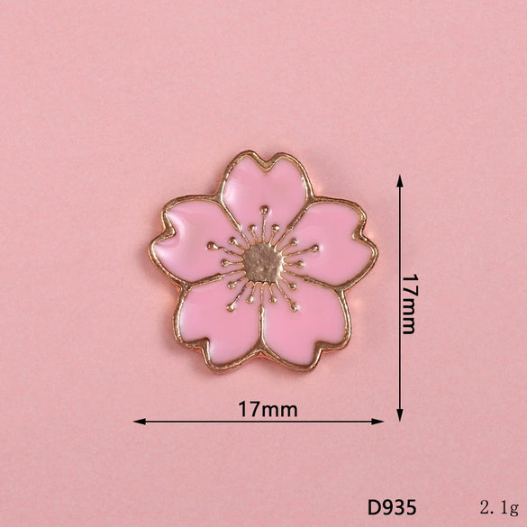 Mobile Phone Case Jewelry Accessories Alloy Light Luxury Flower Petal Electroplating