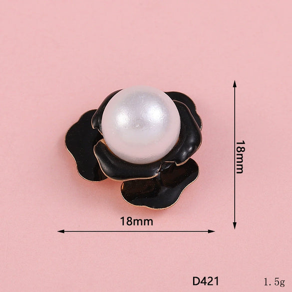 Mobile Phone Case Jewelry Accessories Alloy Light Luxury Flower Petal Electroplating