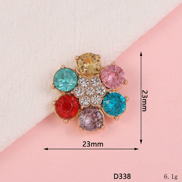 Mobile Phone Case Jewelry Accessories Alloy Light Luxury Flower Petal Electroplating