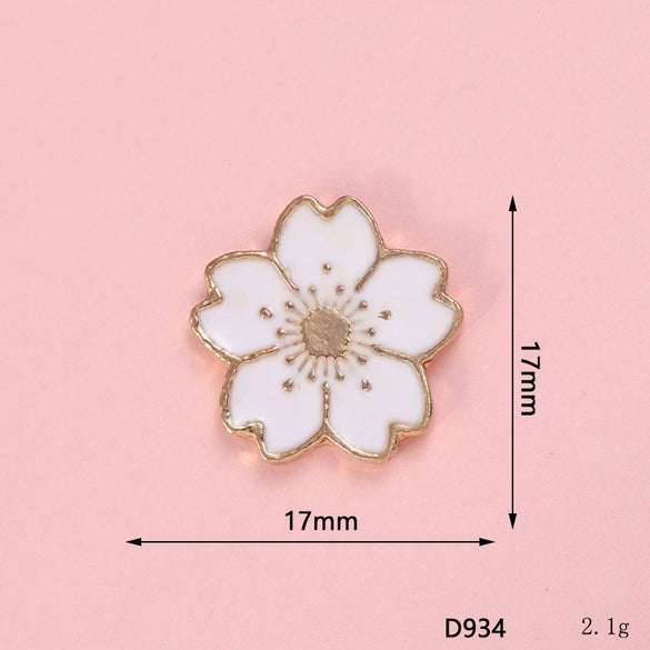 Mobile Phone Case Jewelry Accessories Alloy Light Luxury Flower Petal Electroplating