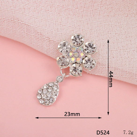 Mobile Phone Case Jewelry Accessories Alloy Light Luxury Flower Petal Electroplating