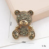 Mobile Phone Case Jewelry Accessories Vintage Bear Style Metal Electroplated Pearl