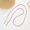 Mobile Phone Chain Accessories Pearl Leather Metal Handmade Love Letter C Style For Women