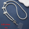Mobile Phone Chain Accessories Pearl Leather Metal Handmade Love Letter C Style For Women