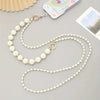 Mobile Phone Chain Accessories Pearl Leather Metal Handmade Love Letter C Style For Women