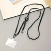 Mobile Phone Chain Accessories Pearl Leather Metal Handmade Love Letter C Style For Women