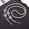 Mobile Phone Chain Accessories Pearl Leather Metal Handmade Love Letter C Style For Women
