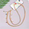 Mobile Phone Chain Accessories Pearl Leather Metal Handmade Love Letter C Style For Women