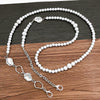 Mobile Phone Chain Accessories Pearl Leather Metal Handmade Love Letter C Style For Women