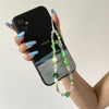 Mobile Phone Chain And Bracelet Hanging Ornaments Mushroom Imitation Pearl Tassel Titanium Steel Geometric Style For Women
