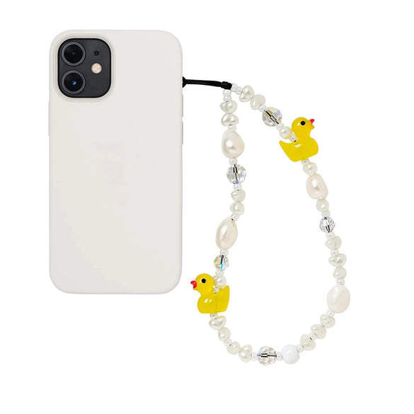 Mobile Phone Chain Handmade Beaded With Love Drops Bell Patterns And Specialshaped Pearls