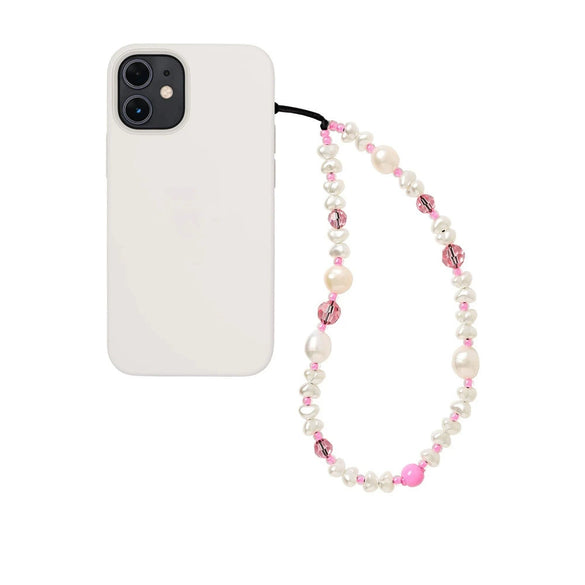Mobile Phone Chain Handmade Beaded With Love Drops Bell Patterns And Specialshaped Pearls