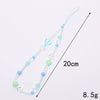 Mobile Phone Chain Pendant Acrylic Beaded Love Fivepointed Star Water Drops Bells Handmade