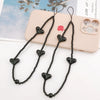 Mobile Phone Chain Pendant Wrist Chain Pendant Plastic Resin Heart Shaped Baked Paint