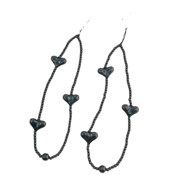 Mobile Phone Chain Pendant Wrist Chain Pendant Plastic Resin Heart Shaped Baked Paint
