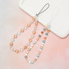 Mobile Phone Chain Plastic Resin Handmade Beaded Love Heart Water Drop Bell Style