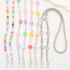 Mobile Phone Chain Plastic Resin Handmade Beaded With Stars Sun And Moon Clouds Universe Pattern For Women
