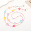 Mobile Phone Chain Plastic Resin Handmade Beaded With Stars Sun And Moon Clouds Universe Pattern For Women