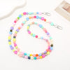Mobile Phone Chain Plastic Resin Handmade Beaded With Stars Sun And Moon Clouds Universe Pattern For Women