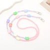 Mobile Phone Chain Plastic Resin Handmade Beaded With Stars Sun And Moon Clouds Universe Pattern For Women