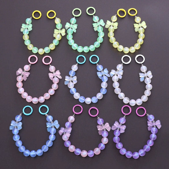 Mobile Phone Chain Water Cup Hanging Chain Pendant Handmade Beaded Plastic Resin Small Animal Pattern