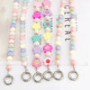 Mobile Phone Chain With Plastic And Resin Pumpkin Beads And Baking Paint Treatment