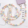 Mobile Phone Chain With Plastic And Resin Pumpkin Beads And Baking Paint Treatment