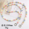 Mobile Phone Chain With Plastic And Resin Pumpkin Beads And Baking Paint Treatment