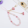Mobile Phone Lanyard Creative Gypsum Flower Bracelet With Crystal Pendant Handmade For Unisex