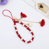 Mobile Phone Lanyard Creative Gypsum Flower Bracelet With Crystal Pendant Handmade For Unisex