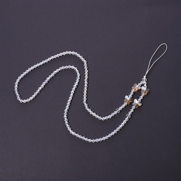 Mobile Phone Lanyard Nylon Rope Plastic Pendant Bowknot Love Antifall Injection Molding Unisex