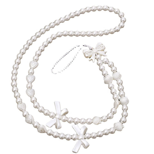 Mobile Phone Lanyard Nylon Rope Plastic Pendant Bowknot Love Antifall Injection Molding Unisex