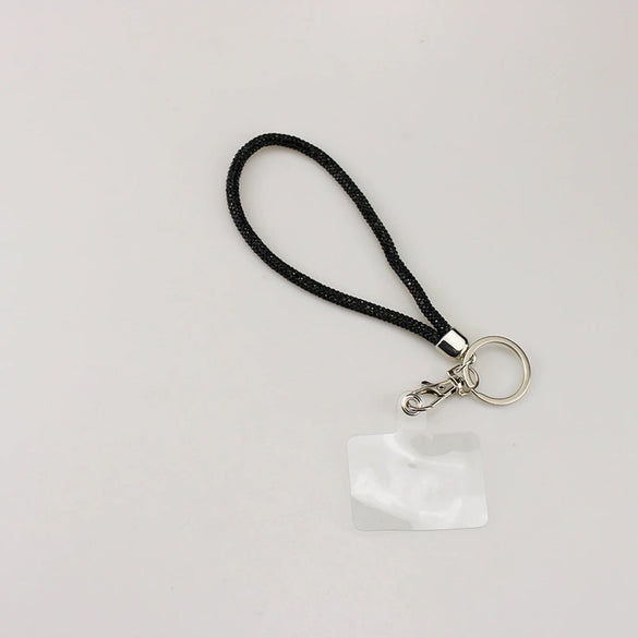 Mobile Phone Lanyard Rhinestone Quicksand Pendant Glass Glazed Electroplating Minimalist Style
