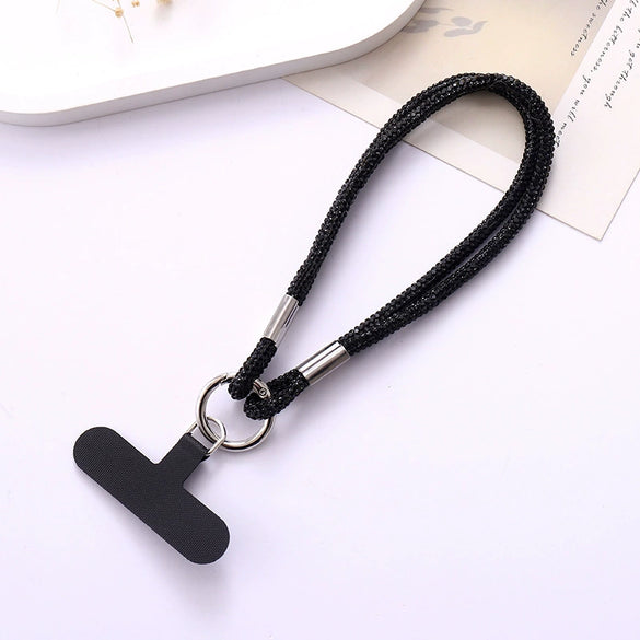 Mobile Phone Pendant Accessories Rhinestone Chain Semimanual Light Luxury