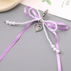 Mobile Phone Pendant Jewelry Car Keychain Headphone Shell Pendant Beads Handmade Bow Pattern