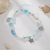 Mobile Phone Pendant Metal Beaded With Marine Life Pattern Electroplated In Small Fresh Style
