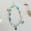 Mobile Phone Pendant Metal Beaded With Marine Life Pattern Electroplated In Small Fresh Style