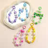 Mobile Phone Pendant Plastic Resin Cartoon Geometric Love Water Drops Bell Beaded Bow Baking Paint