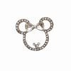 Mobile Phone Shell Alloy Creative Hollow Bow Diamond Accessories With Mickey Head Shape Electroplating Treatment